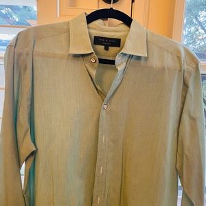 Men’s Large Rag & Bone Light Green Dress Shirt